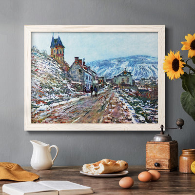 Road to Vetheuil in Winter - Reproduction de photo sur toile