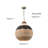 Chinue 14-Inch 3-Light Woven Dome Chandelier