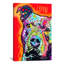 «Thoughtful Pit Bull», reproduction sur toile tendue-72675548-22931588
