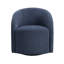 Fauteuil demi-tonneau pivotant en bois massif Boucle-549358965