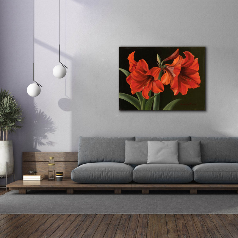 'Amaryllis' by Christopher Pierce, Canvas Wall Art, 40" H x 54" W x 1.5" D