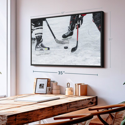 Impression sur toile de hockey sur glace