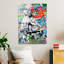Superbe peinture murale en verre trempé 27,6 po x 39,4 po | 100% verre trempé, épaisseur: 0,16 pouce | Décoration élégante pour le salon ou le bureau, durable et facile à nettoyer, idée de cadeau parfaite