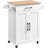 Kissinger 36″ H Rolling Kitchen Island with Solid Wood Top, Spice Rack Storage & Towel Rack-1413880913