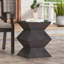 Table d'appoint d'extérieur en béton léger