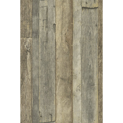 Woods and Wicker Collection Reclaimed Wood Effect Wallpaper Roll