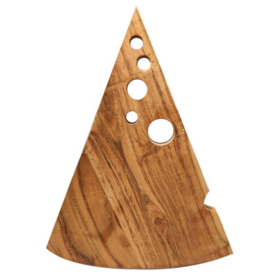 Charlesworth Home Decor Cheese Board Utensils | Brown Board - 36x28x2cm for Kitchen