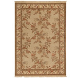 Wool Oriental Area Rug in Ivory