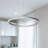 Tania 24-in Integrated LED Pendant Light Height Adjustable ETL Certified Circular Chandelier