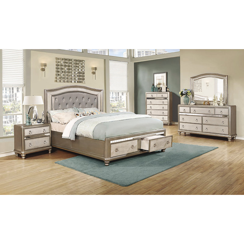 Sabin Upholstered Platform Storage Bed