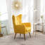 Fauteuil d'appoint en velours capitonné