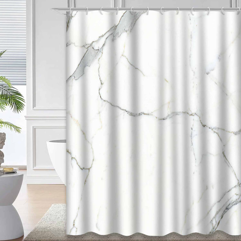 Rideau de douche Marble, L 72 po x l 84 po