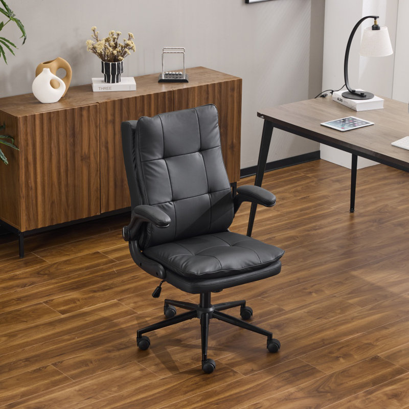 Chaise de bureau pivotante 25,6 po, Noir