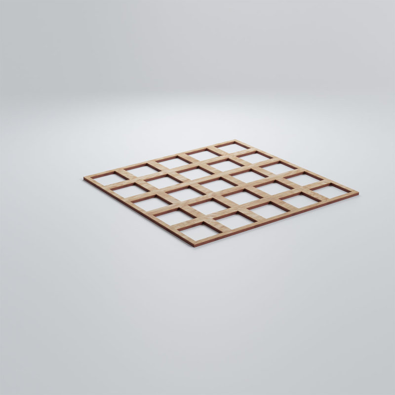 Panneaux muraux en bois Manchester, Chêne rouge, H 23 3/8 po x l 23 3/8 po x P 1/4 po