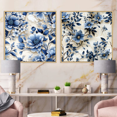 Wetherby - Floral Square Collage Set Of 2