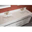 Meuble-lavabo double autoportant l 59 po x P 21,2 po x H 33,8 po Asantae