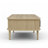 Aguilera 47.2" W Mid Century Coffee Table with Storage and Fluted Sliding Door-1152857806