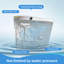 Toilette intelligente sans réservoir Alvantor, toilette de bidet une pièce, chasse d'eau automatique moderne, ouverture / fermeture automatique, siège chauffant, lavage à bulles, blanc à température réglable