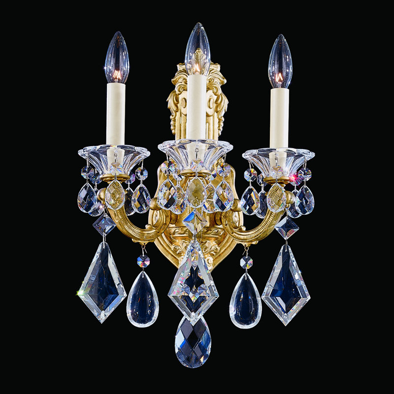 La Scala 3 - Light Candle Wall Light, Heirloom Gold
