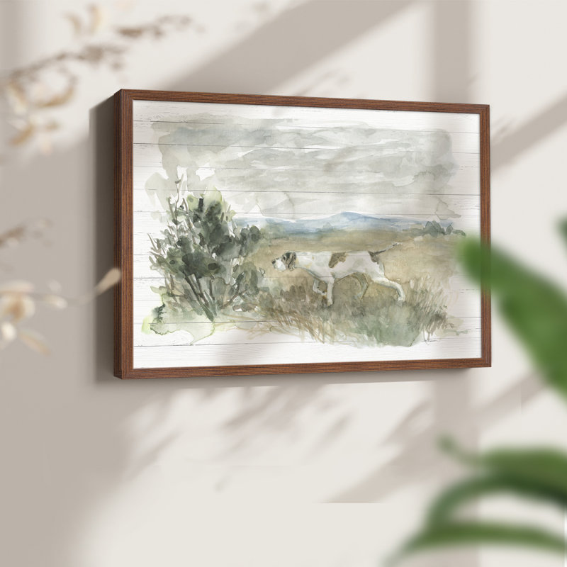 Sur le point - Impression encadrée - Restickable, H 16 po x l 20 po, Noyer