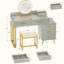 Meuble-lavabo avec miroir et tabouret Foivos-1270104638
