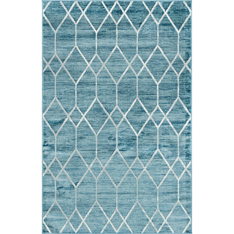 Clidy Abstract Indoor Rug, Rectangle 5' x 8'