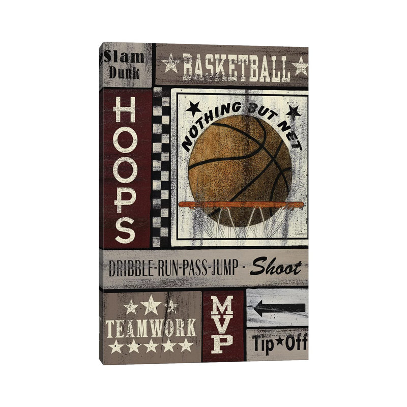 Basketball Hoops by Linda Spivey - Wrapped Canvas Print, 101.6 cm H x 66.04 cm W
