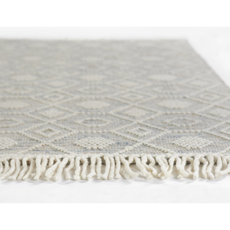 Boulder Geometric Area Rug in Beige, Rectangle 2' x 3'