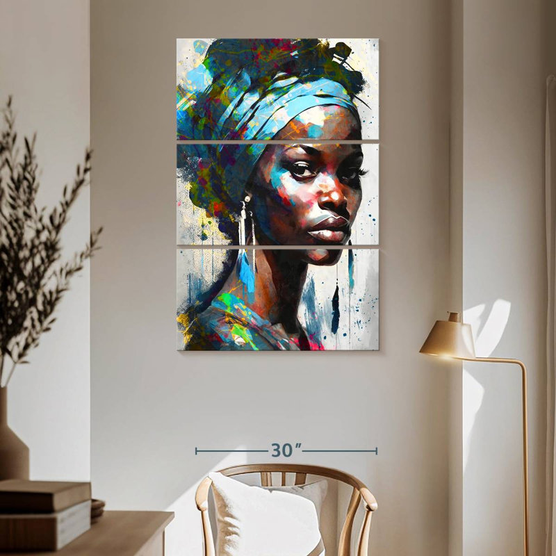 Leisha Alluring African, 65" H x 42" W