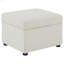 Repose-pieds beige avec rangement relevable hydraulique
