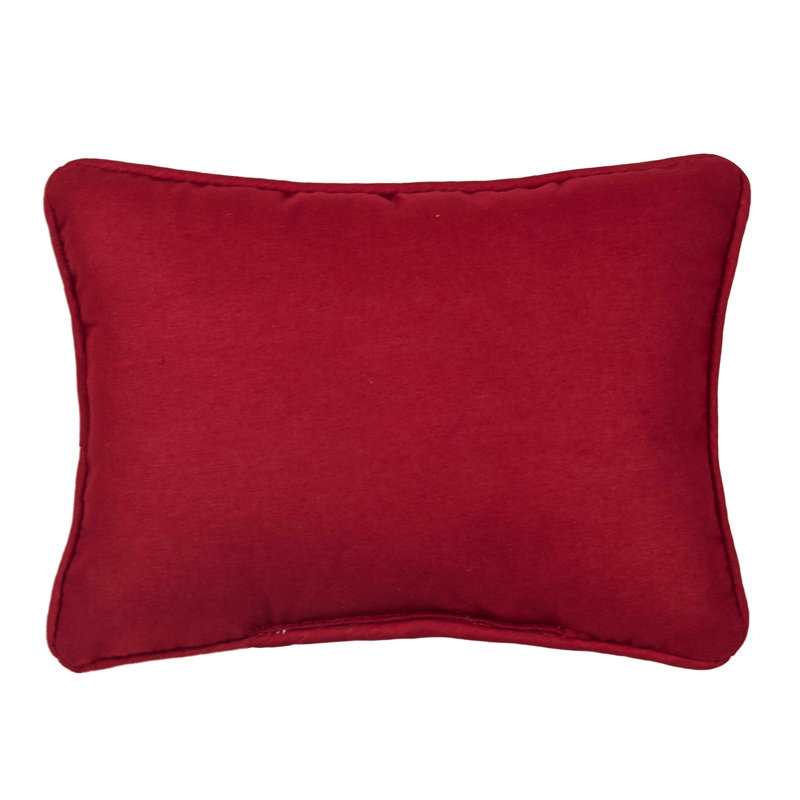 Coussin décoratif brodé 9 "x 6 5" Holly Berry Joy Mistletoe