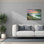  «Smokey Dawn» par Campbell Frost, art mural sur toile, 34 po x 26 po