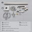 Floor Waterfall Faucet with Diverter-102491317