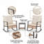 3-Piece Rattan Rocking Bistro Set with Double-Tier Table - Outdoor Water Resistant Patio Set-130018505