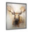Portrait d'un orignal beige et doré - impressions sur toile-792492465-792492476