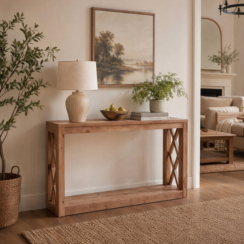 160.02cm Solid Wood Console Table