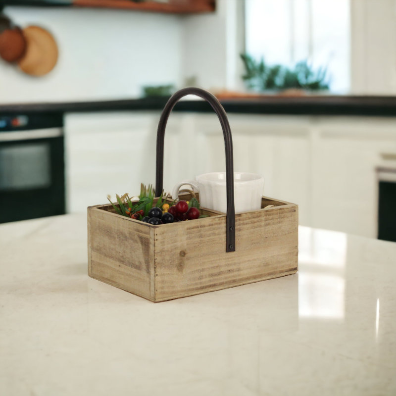 Seau à compartiments en bois