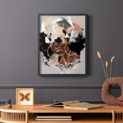 Afro Pop Framed Print - Solid Wood