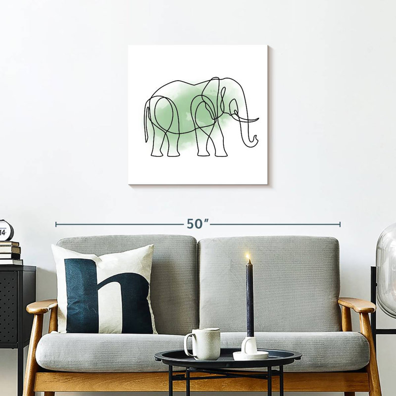 Crowle Endless Line Elephant, H 24 po x l 24 po