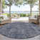 Machine Washable Indoor/Outdoor Cinead ACN1656 Blue Rug