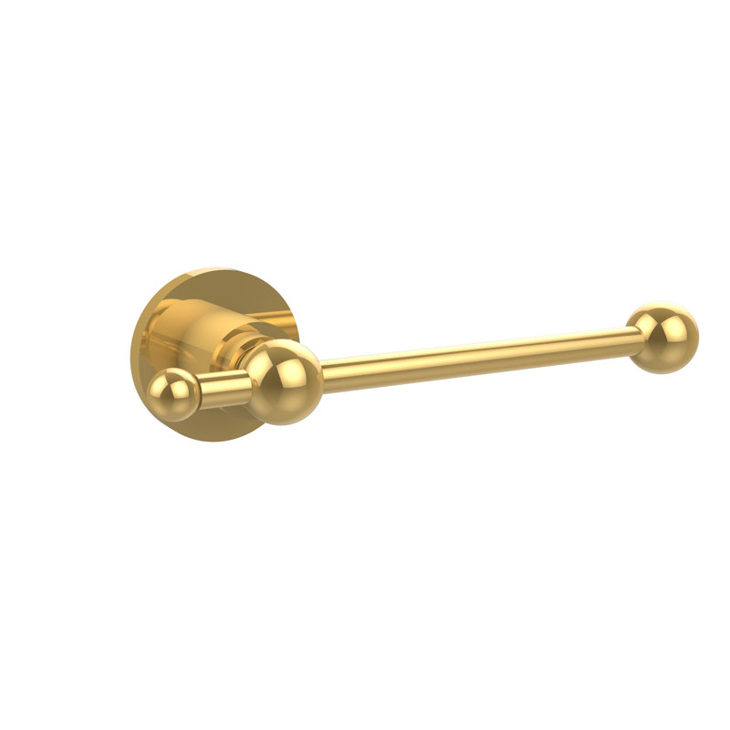 Lera Wall Mounted Toilet Paper Holder, Polished Brass