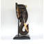 Statue de buste d'éléphant en bois en forme de buste sur socle Sculpture sculptée à la main Décoration artisanale faite à la main-2095055859