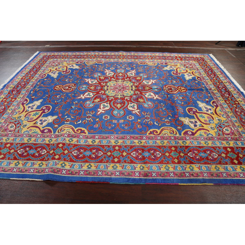 Tapis en laine noué à la main de conception unique