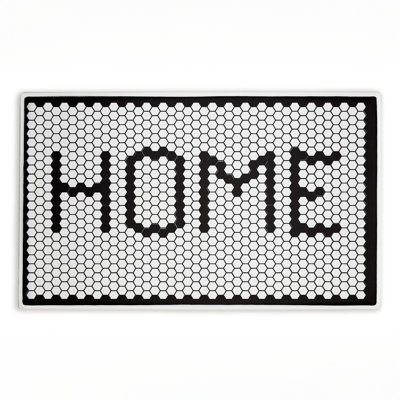 Tapis de bain et tapis de bain en peluche imprimé à la maison Home, par Elizabeth Tyndall, 18 po x 30 po