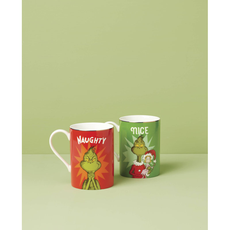 Ensemble de grandes tasses Merry Grinchmas