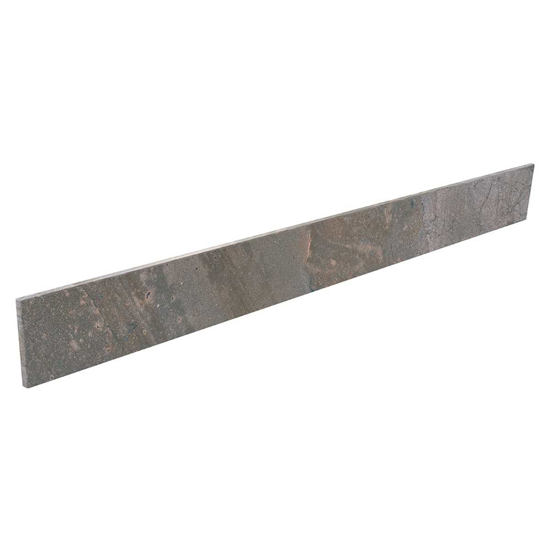 Esperanza 3,54 po X 23,62 po Carreau de faïence en porcelaine matte (0,57 pieds carrés / chaque), Brun terre