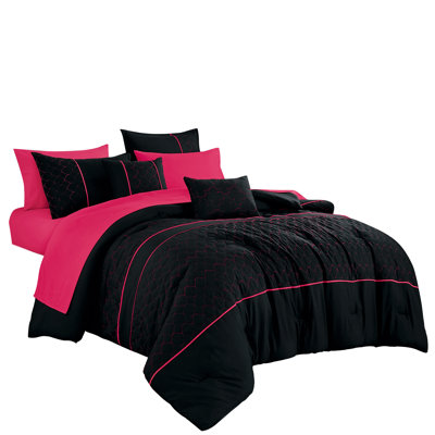 Paniz Luxury 9-Piece Complete Bed-In-A-Bag Set