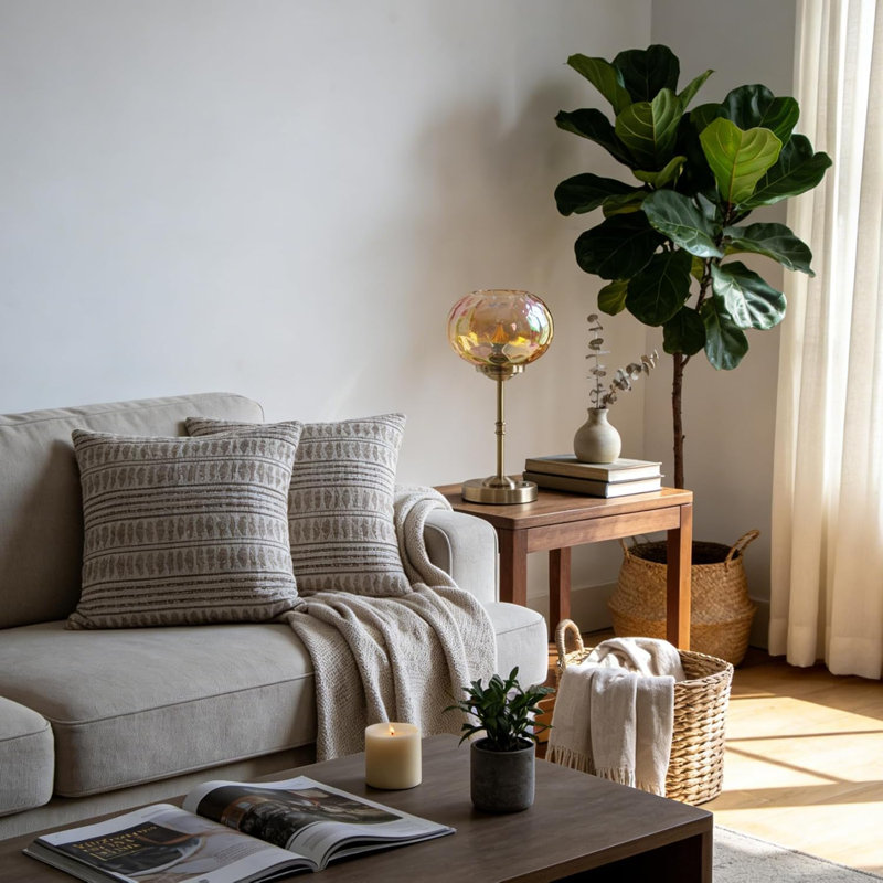 Glass Table Lamp