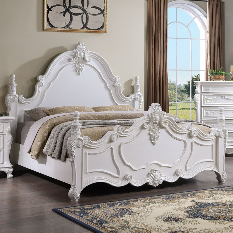 Quinnet Bed, White, King