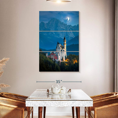 Lilie Neuschwanstein Castle At Night